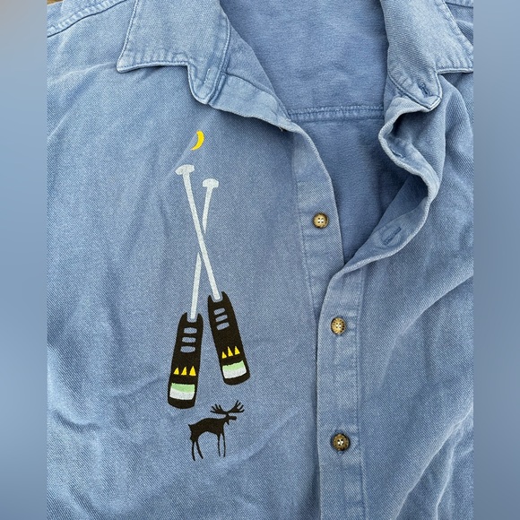 Wek blue button up - Picture 4 of 5